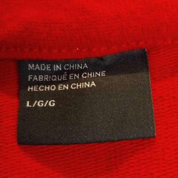 Armani Exchange Size L Pants Joggers Flaw Red Athletic Sweats Pockets Leisure - Picture 3 of 11